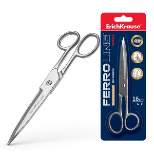 14851 Foarfece ErichKrause Ferro, 16 cm (blister 1 pcs)