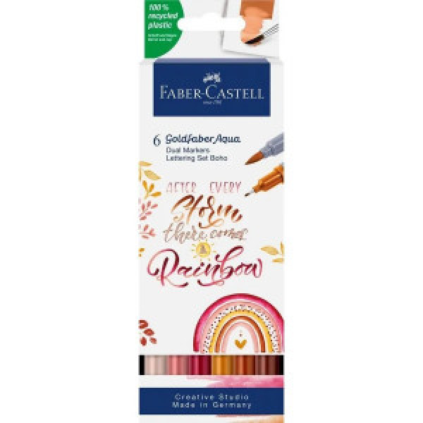 164518 Gofa Aqua Dual Marker Lettering Set BoHo