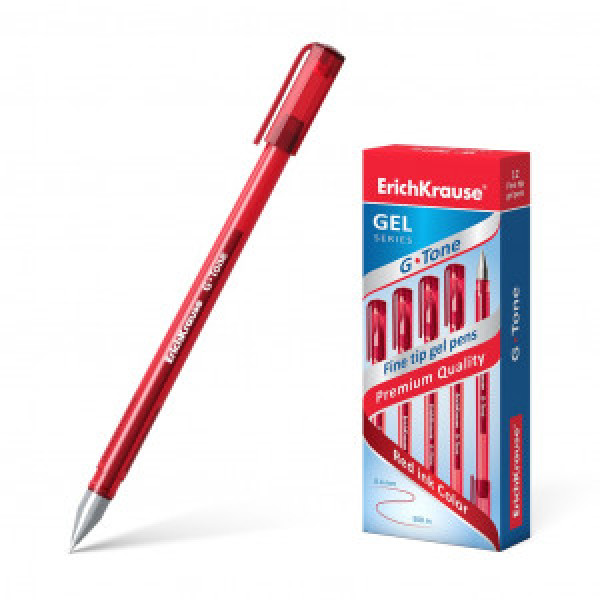 17811 Pix gel ErichKrause G-Tone, red (box 12 pcs.)