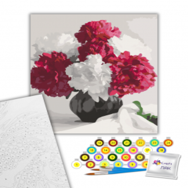 12121-AC Pictura pe numere Непревзойденный цветок 40*50 см