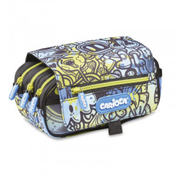 230552 PENAR CARIOCA 3-ZIP COMIX BLUE/YELLOW