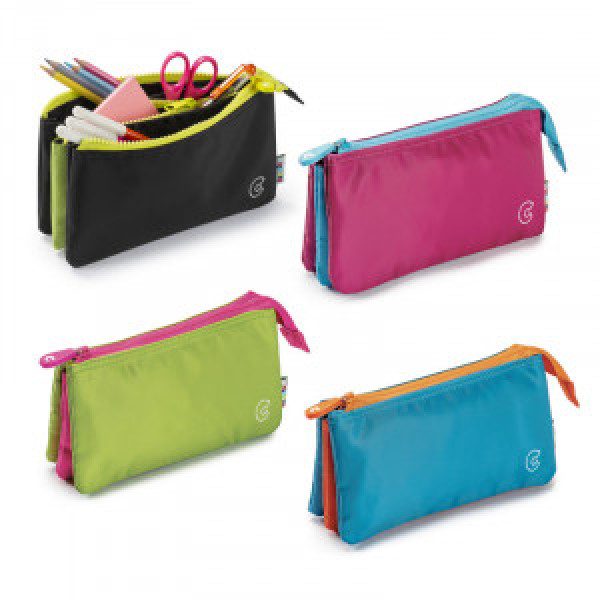 23283 Penar CARIOCA Pencil Case Multipocket Fluo