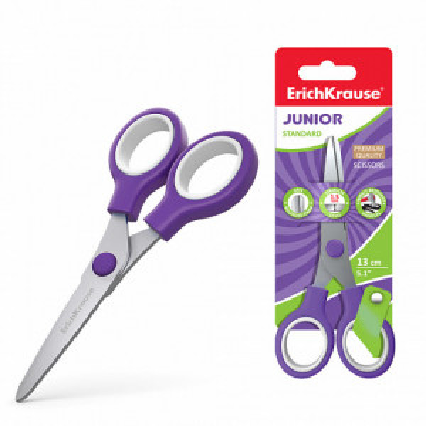 35505 Foarfece ErichKrause Junior, 13cm (blister 1 pcs)