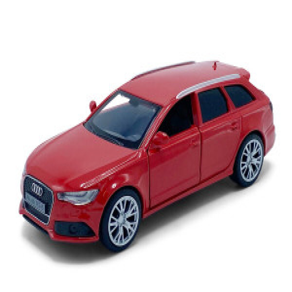 36140217 Macheta auto Audi RS6, 1:36, Red Mecanism pull-back, sincron