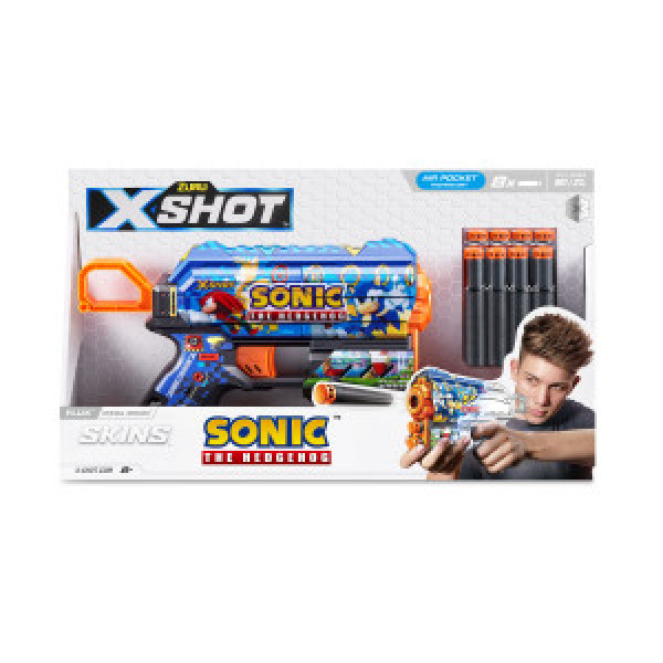 36648 Pistol X-SHOT SKINS FLUX ZURU 8 cartuse Sonic S