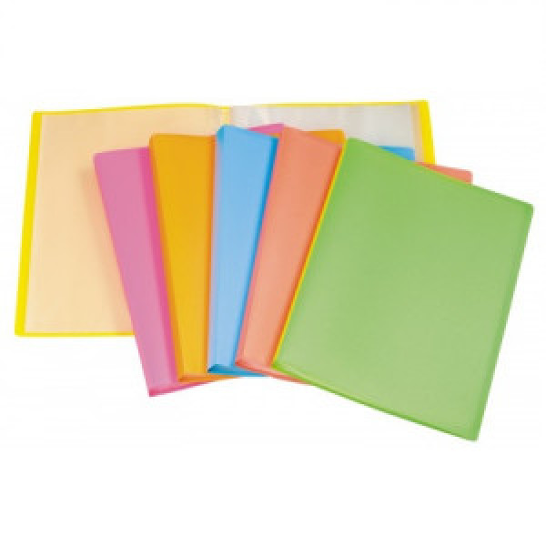 31017 Mapa c файлами (40) ErichKrause® Neon  A4 assorted colors (4pcs)