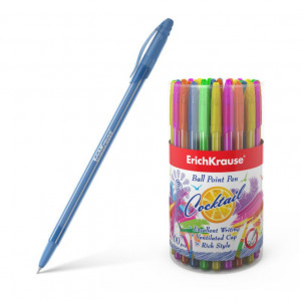 Pix cu bila 33518 ErichKrause Neo Cocktail, ink color: blue (tube 60 pcs.)