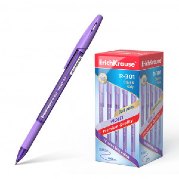 44592 Pix  ErichKrause R-301 Violet Stick&Grip 0.7 violet (box 50 pcs.)