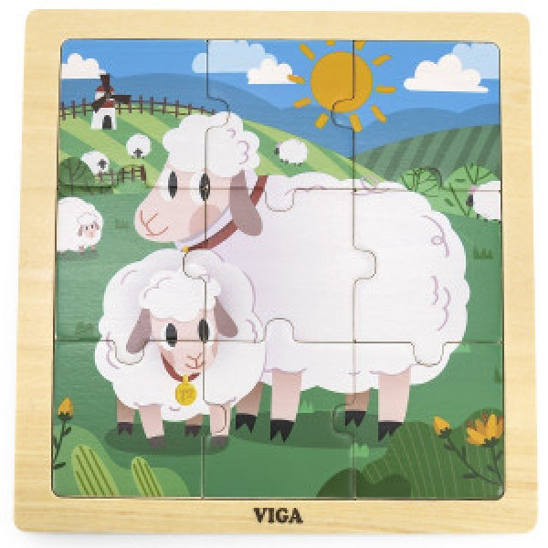 44622 Puzzle din lemn Oite (9 elem.) VIGA