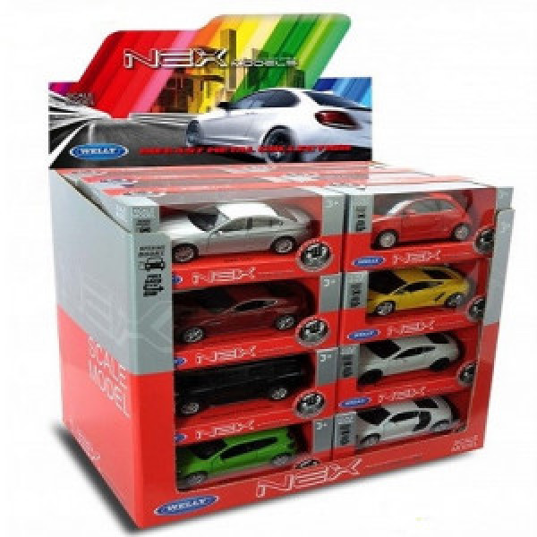 49720 Masina Welly 1:34 metal INERTIE  (24 pcs)