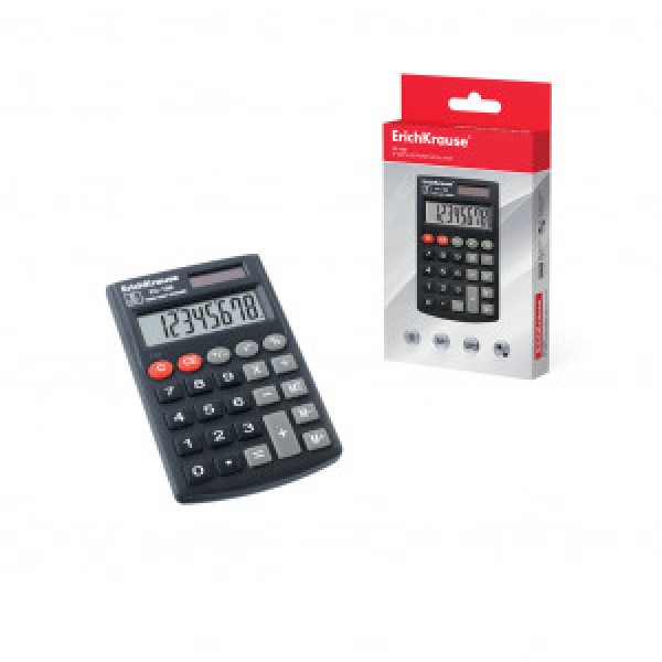 40101 Calculator electronic 8-Digit ErichKrause PC-101 Classic, black (box 1 pc.)
