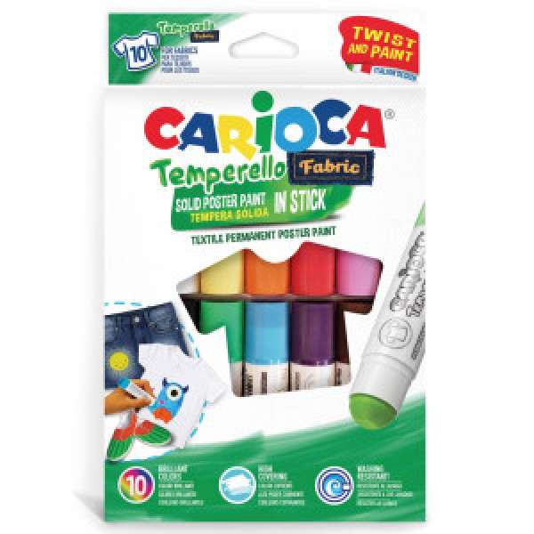 42324 Tempera CARIOCA Temperello Fabric Box 10pcs