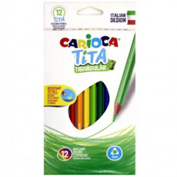 42786 Creioane CARIOCA TITA TRIANG 12cul