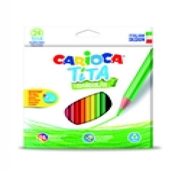 42787 Creioane CARIOCA TiTA Triangular 24 pcs