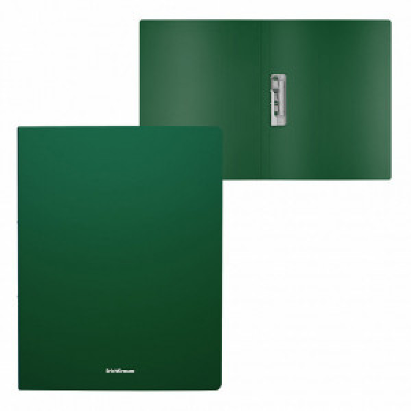 43045 MAPA с зажимом ErichKrause® Classic, A4, green (12 pcs)
