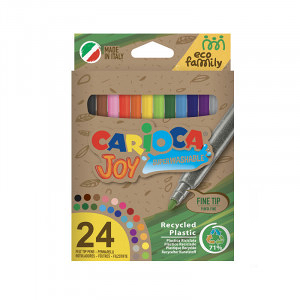 43103 Carioci CARIOCA EcoFamily Joy 24cul. Felt Tip Pens