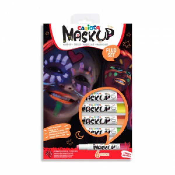 43156 MASK CARIOCA Neon set 6pcs