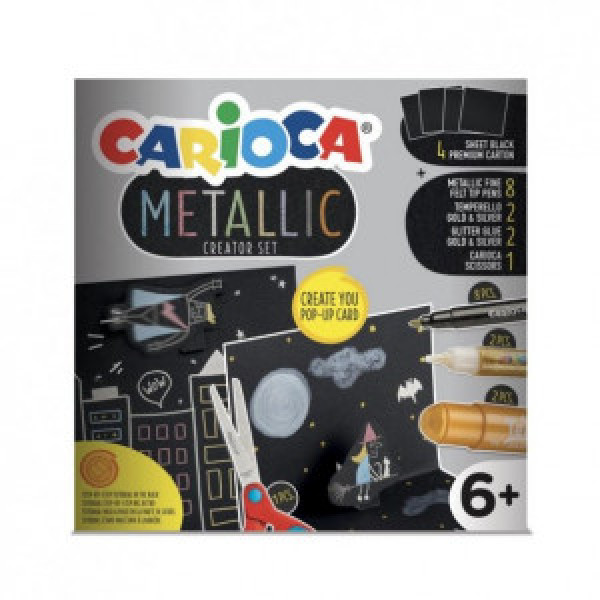 43165 Set creatie CARIOCA METALLIC POP UP TOYS