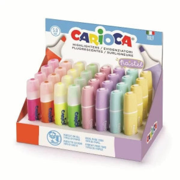 43184 Markator de text CARIOCA Memolight Fluo&amp;Pastel (32)