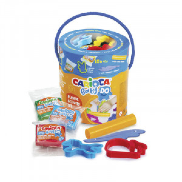 43189 Plastilina CARIOCA Baby Do Playset 10 pcs paper bucket