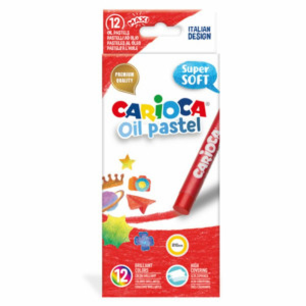 43277 Creioane CARIOCA OIL PASTEL MAXY 12 cul.
