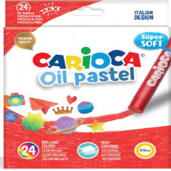 43278 Creioane CARIOCA OIL PASTEL MAXY 24cul.