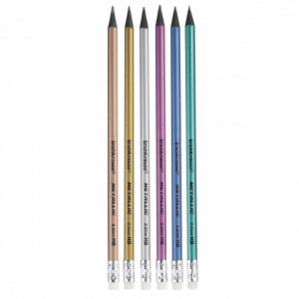Creion simplu 55274 ErichKrause Metallic, round, HB (42)