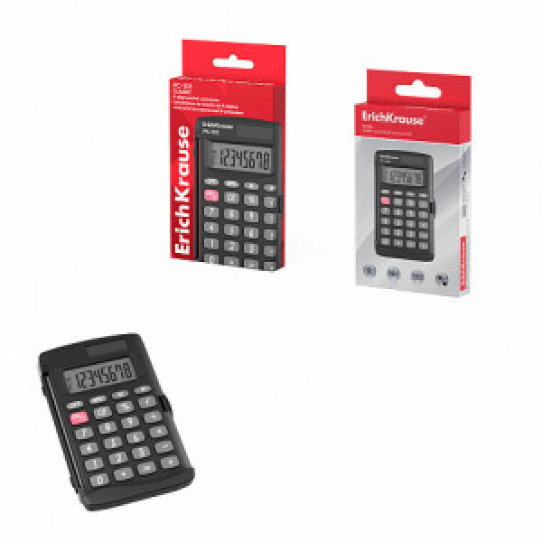 57520 Calculator  8-Digit ErichKrause PC-103 Classic, black (box 1 pc)