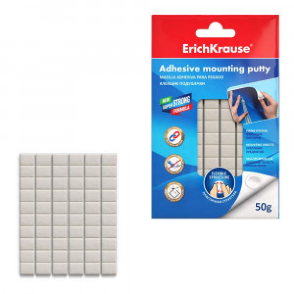 59666 Клеящие подушечки ErichKrause 50g, white (box 1 pc)