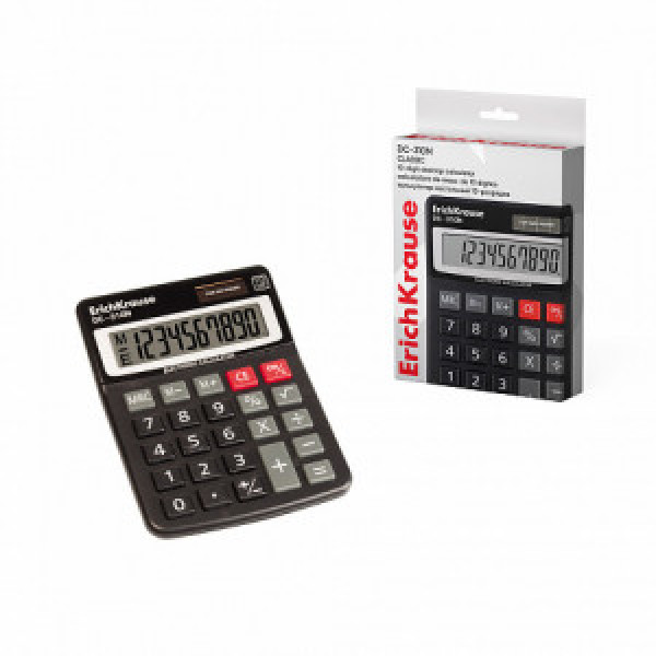 50310 Calculator 10-Digit ErichKrause DC-310N Classic, black (box 1 pc)