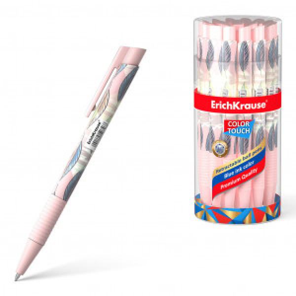 50746 Pix cu mecanism ErichKrause Color Touch Flora, ink color: blue (tube 24 pcs.)