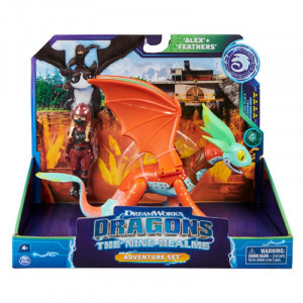 6066720 DreamWorks Dragons The Nine Realms Alex and Feathers adv set