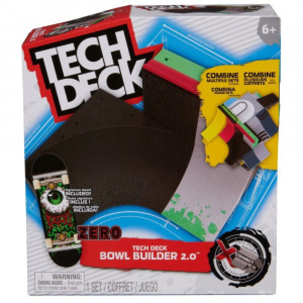 6069424 Set Tech Deck Fingerboard rampa Xconnect Zero Bowl Builder