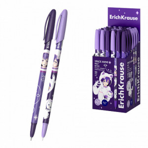 61014 Pix ErichKrause Neo® Stick Space Anime 0.7, Super Glide Technology, ink color: blue (box 50 pcs.)