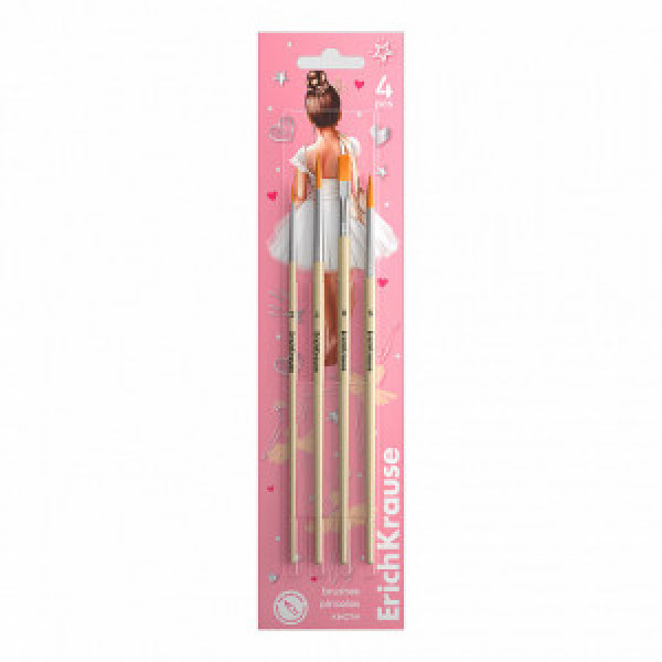 61812 Set pensule ErichKrause Pointes 4 buc. (in blister)