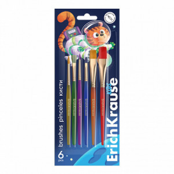 61850 Set pensule ErichKrause Kids Space Animals 6 buc. (in blister)