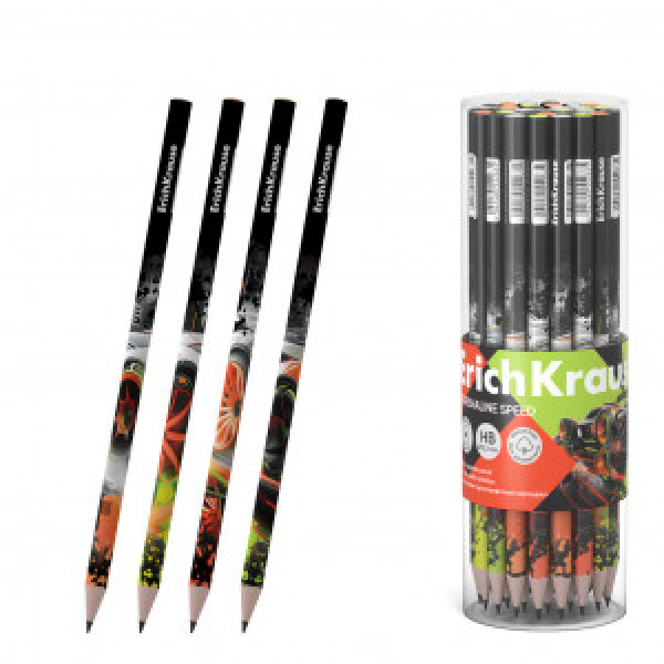 62773 Creion simplu ErichKrause Adrenaline Speed НВ (in a tube 42 pcs)