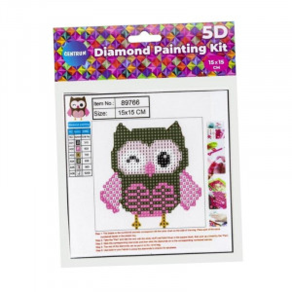 89766 Mozaic cu diamante Bufnita 5D15x15cm