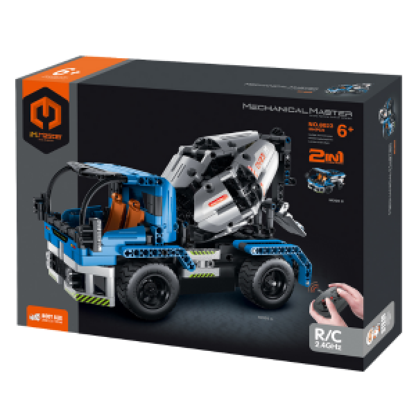 8023 Set de constructie 2 in 1 Mechanical Master „Betoniera”, cu telecomanda, 394 p