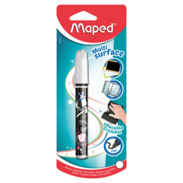 Markator cu creta lichida MAPED, 2 mm, alb, blister_743517 (12)