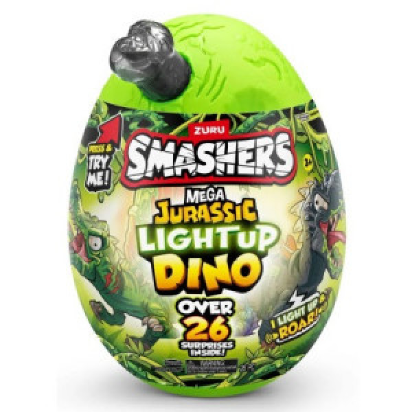 Smashers Mini Ou surpriza, Dino Jurassic Light-Up (28 cm) 74107
