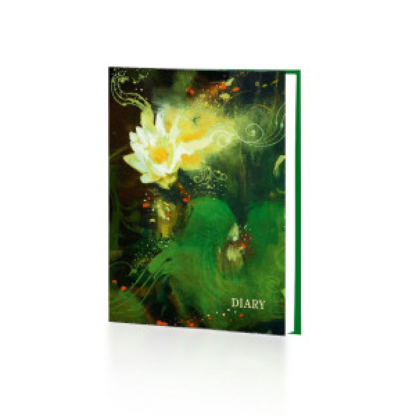 Agenda nedatata A6+ 128f ЕЖФ24612802 Пруд с лилиями Soft Touch