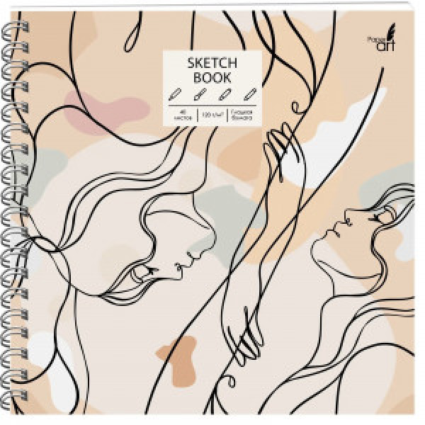 Album desen 190x190 40f SKETCHBOOK. Girl ТСМ405088 spirala cartonat