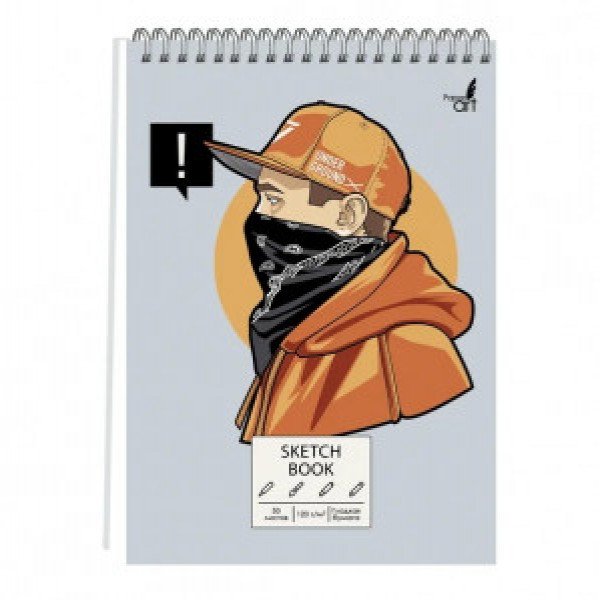 Album desen A5 50f SKETCHBOOK. Street style ТСМ5504871 spirala cartonat