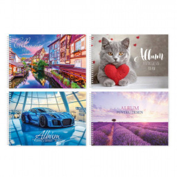 ALBUM p u desen 30 foi cu spirala