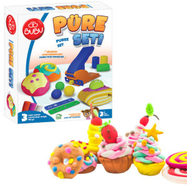 BUBU-OH0019 Set cu plastilina de modelat PLAY DOUGH “Decoram prajituri”