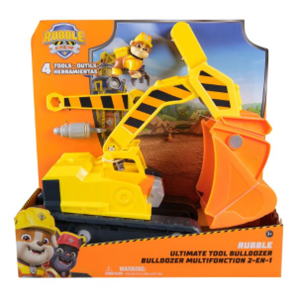Buldozerul multifunctional cu figurina Rubble &amp; Crew Paw Patrol 6073297