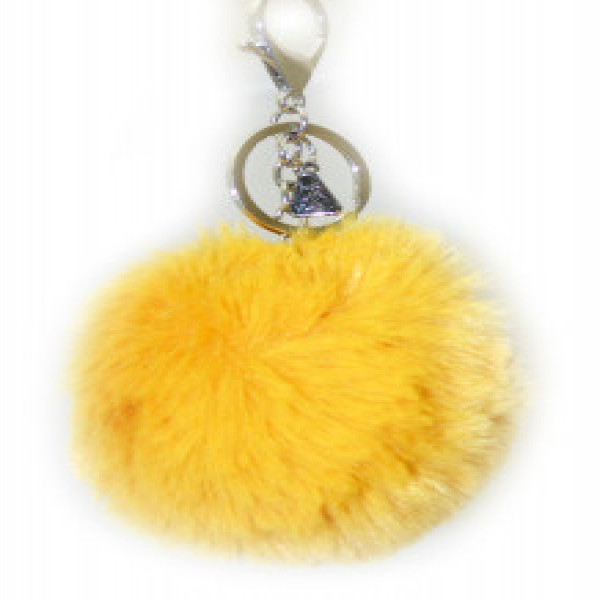 Breloc cu puf „Yellow Fluffy” 00579_558117 