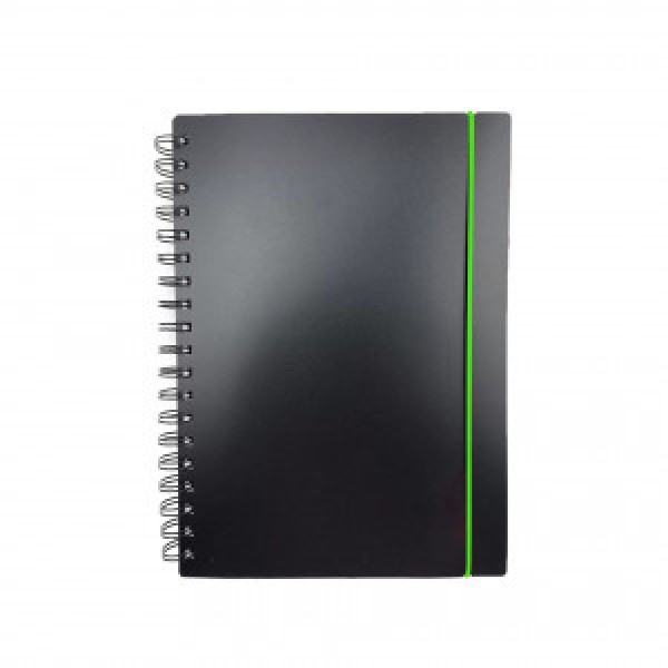 Caiet A4 80f Favorite Black. No 2 ТПФВ480186 patr, spirala, elastic