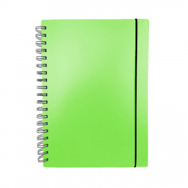 Caiet A4 80f Favorite Color. Neon Green ТПФК480208 patr, spirala, elastic